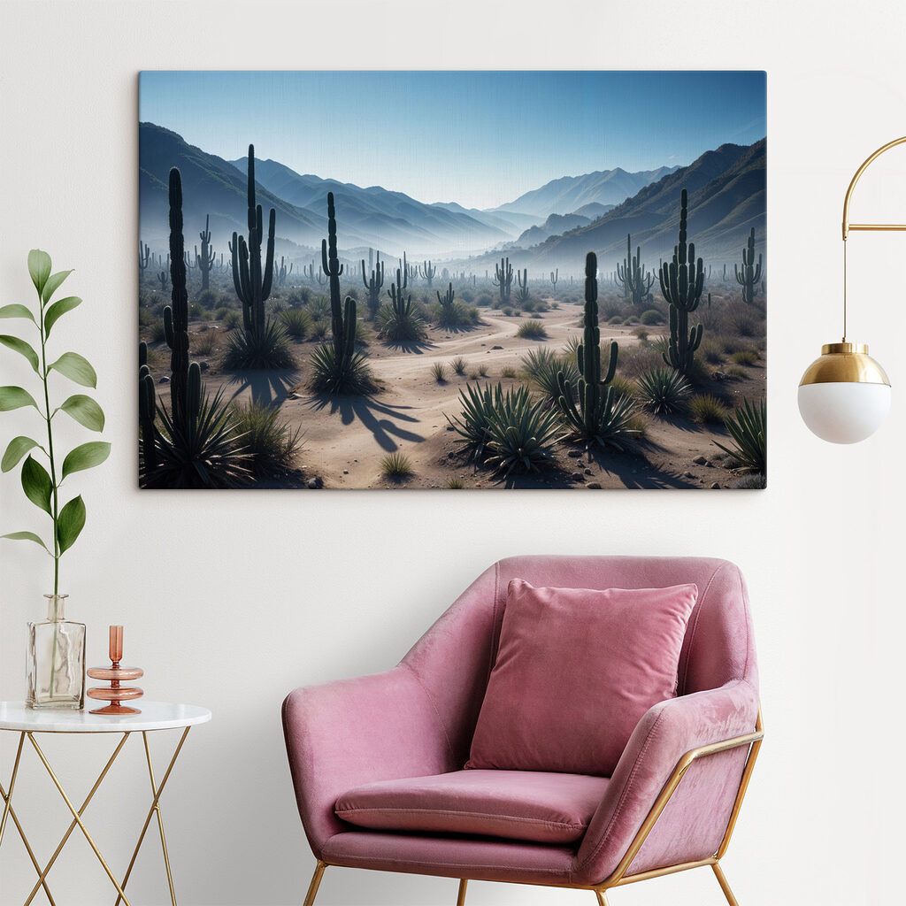 Cactus in a desert Cactus in a desert