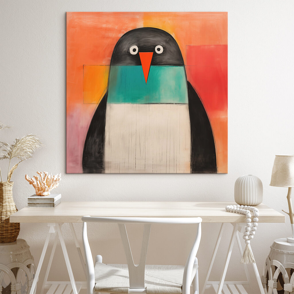 Painting of a penguin Painting of a penguin
