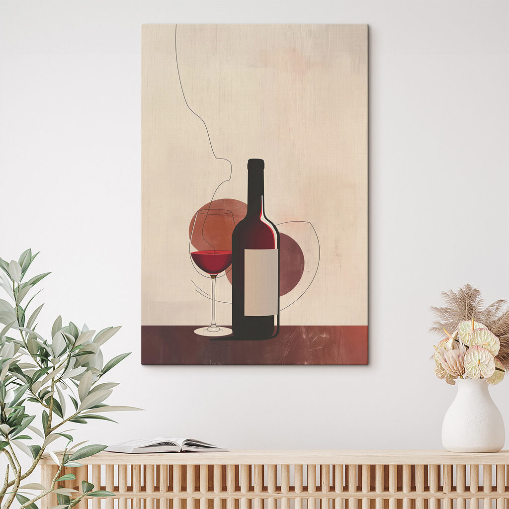 Bottle and glass of wine