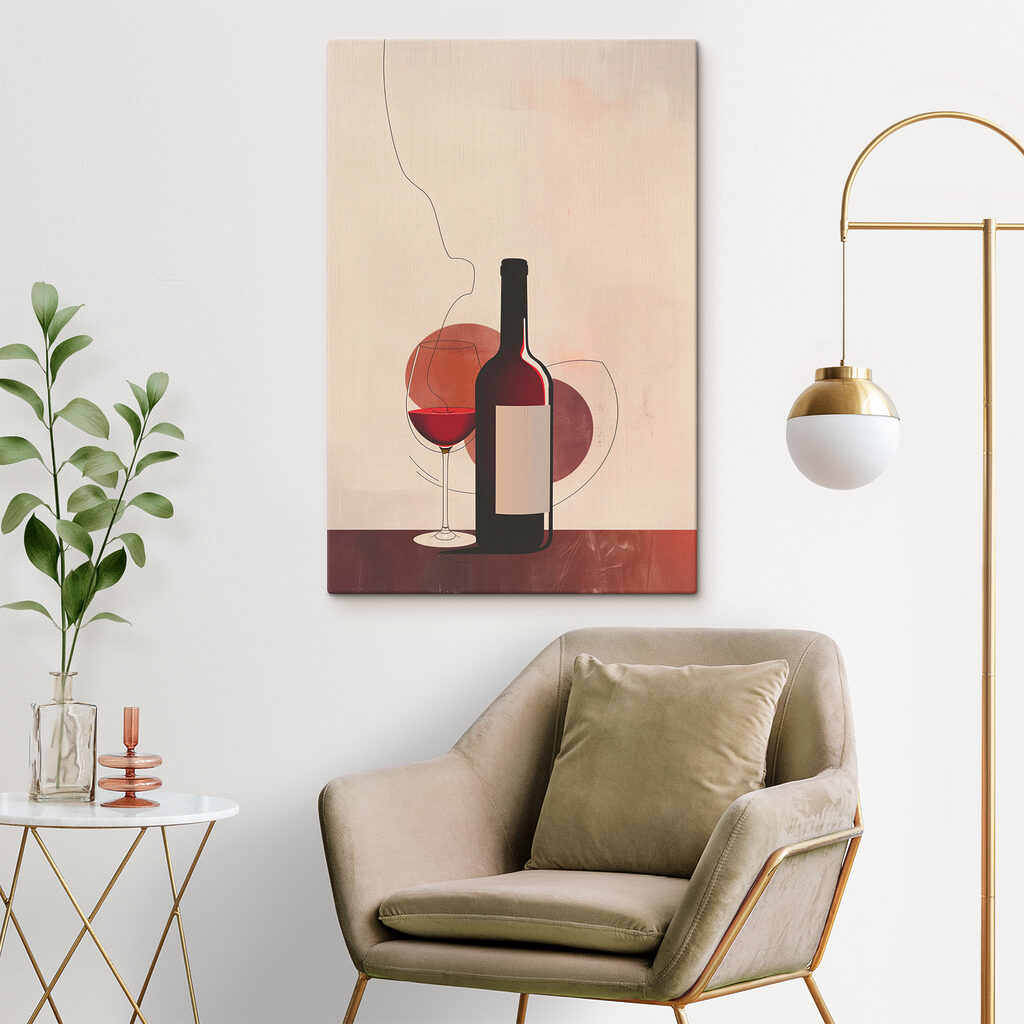 Bottle and glass of wine