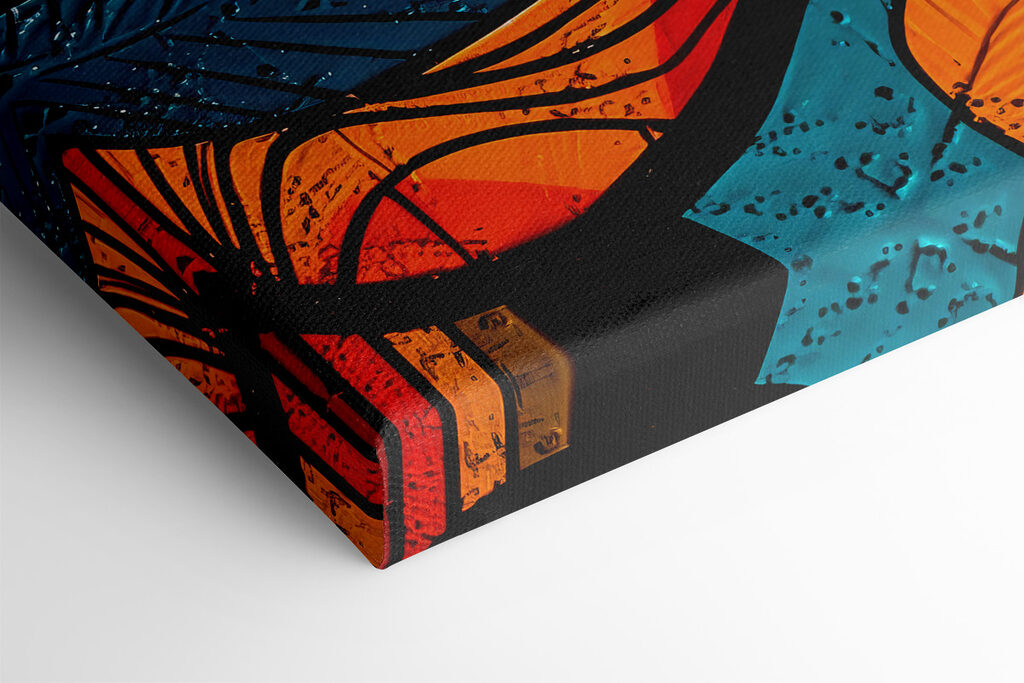 Colorful painting of a face Colorful painting of a face