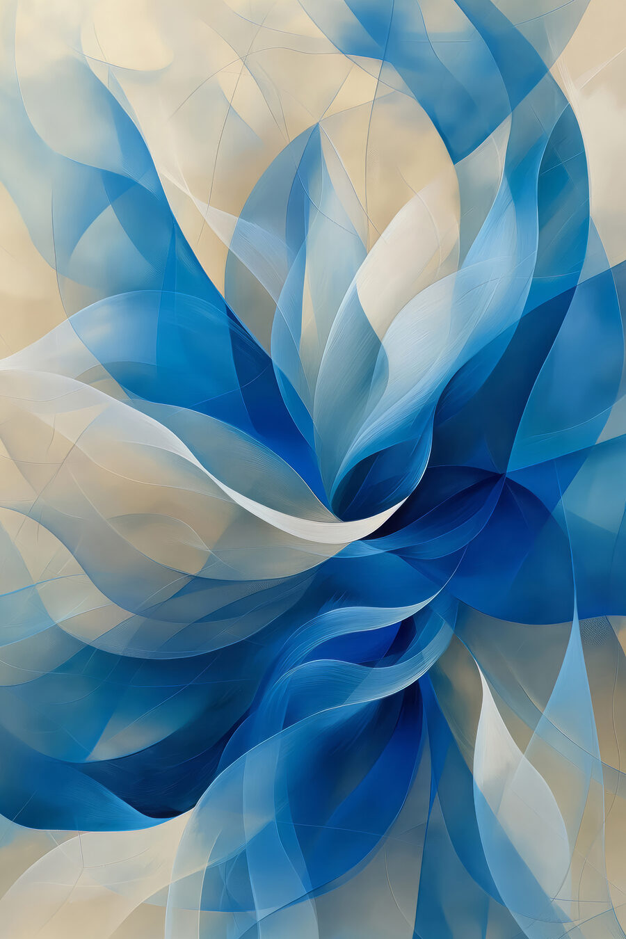 Blue and white swirly flower Blue and white swirly flower