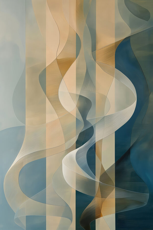 Colorful background with lines and curves