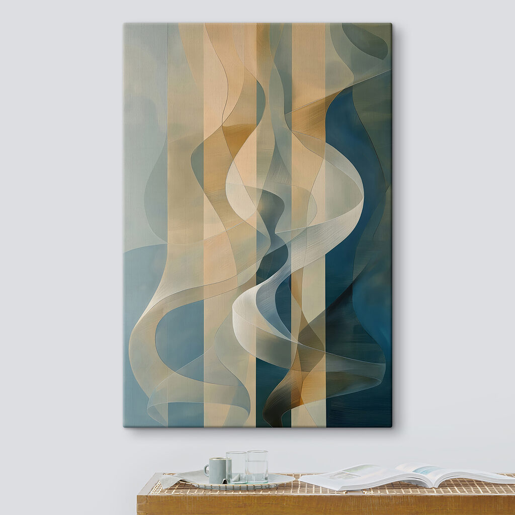Colorful background with lines and curves