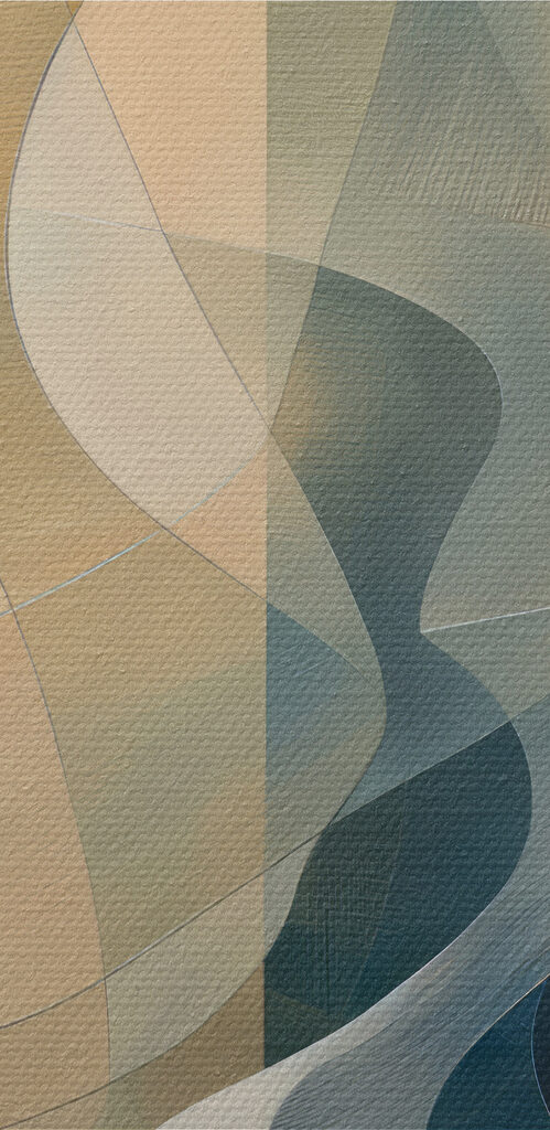 Colorful background with lines and curves