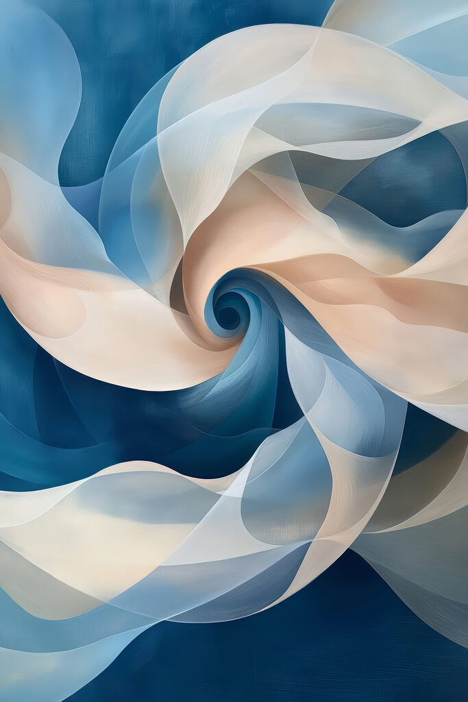 Blue and white swirly pattern Blue and white swirly pattern
