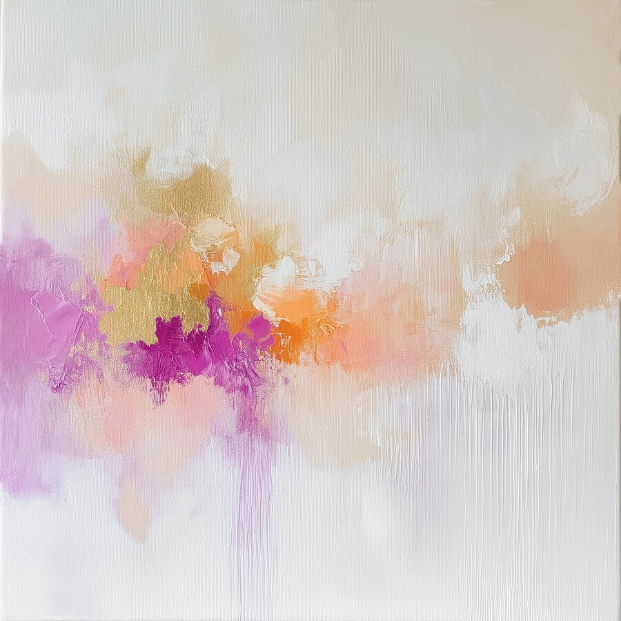 Painting of a colorful explosion Painting of a colorful explosion