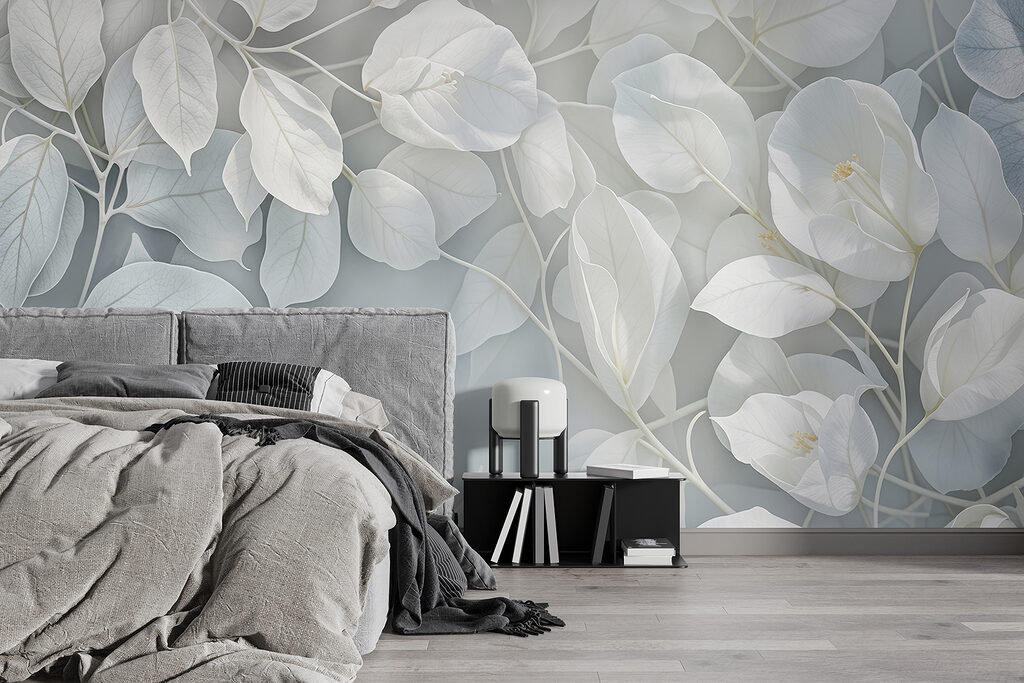 Close up of white leaves