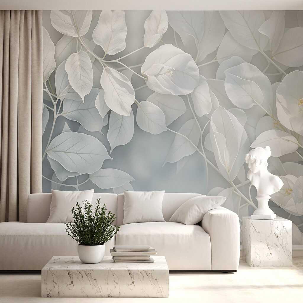 Close up of white leaves