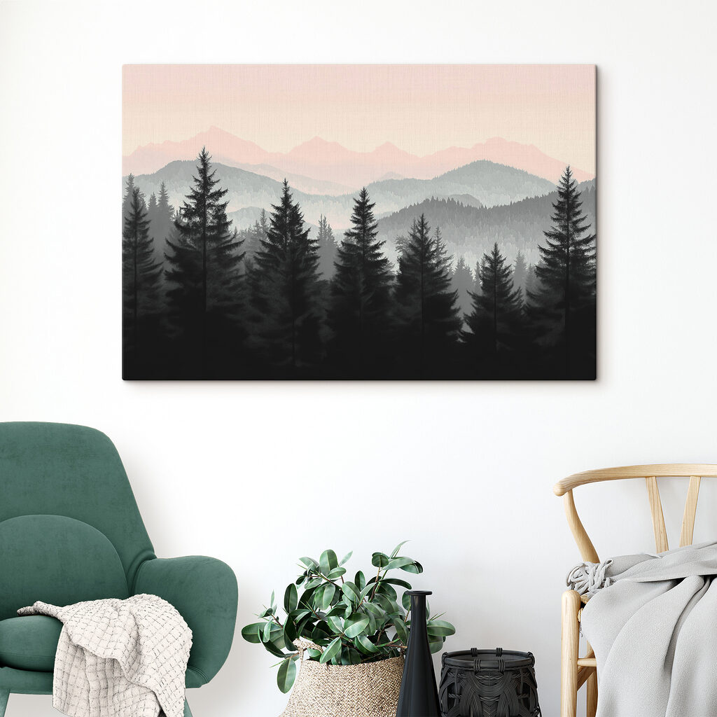 Group of trees in a forest