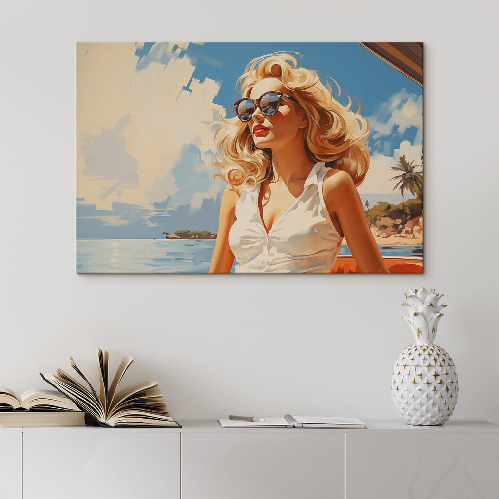 Woman wearing sunglasses and a white dress Woman wearing sunglasses and a white dress