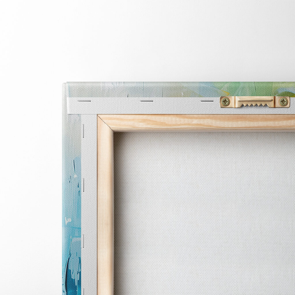 Colorful painting of an eye