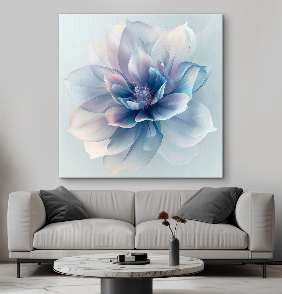 Delicate bloom in soft pastels