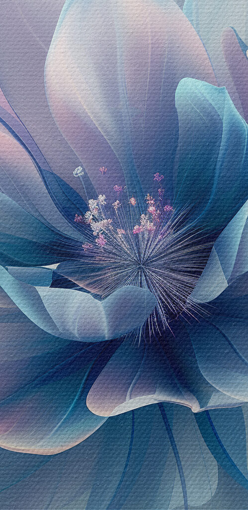 Delicate bloom in soft pastels