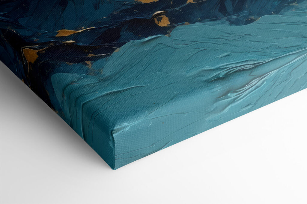 Oceanic canvas of azure and amber Oceanic canvas of azure and amber