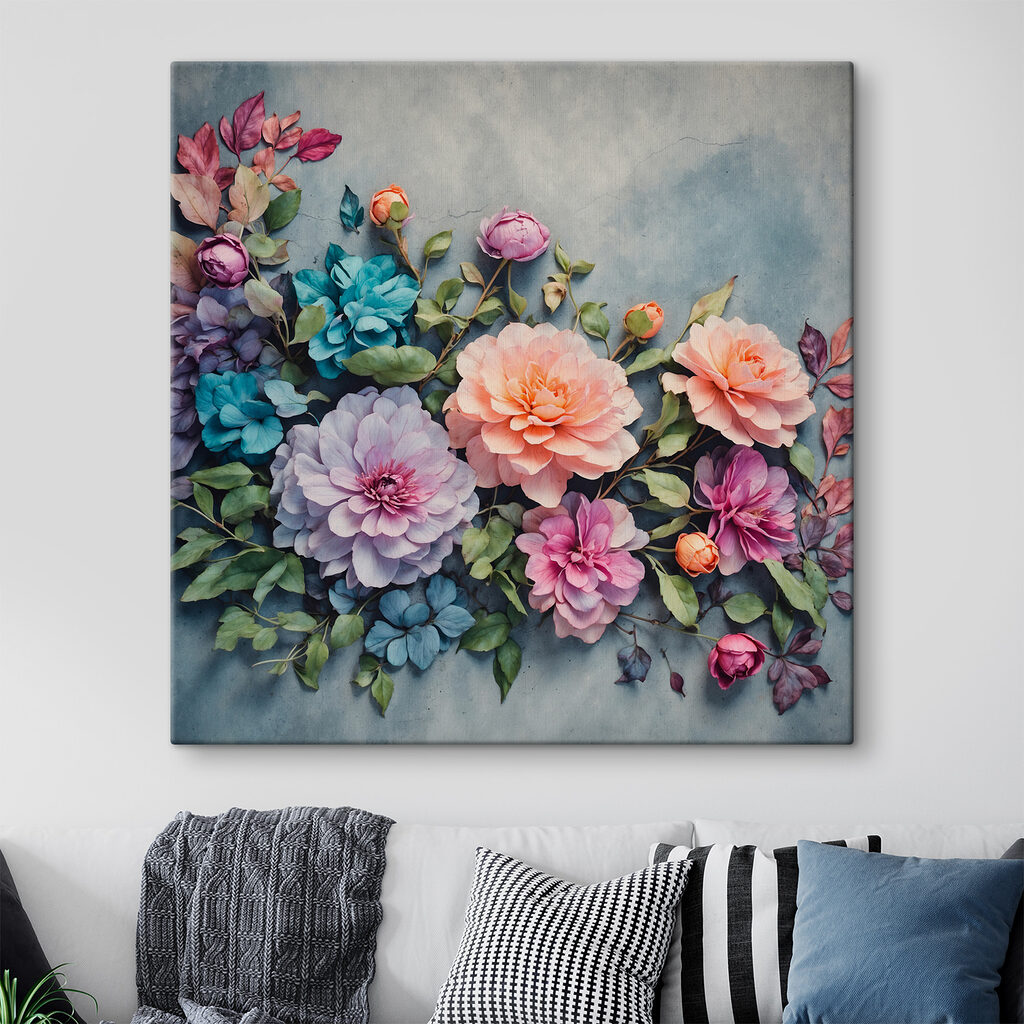 Group of colorful flowers