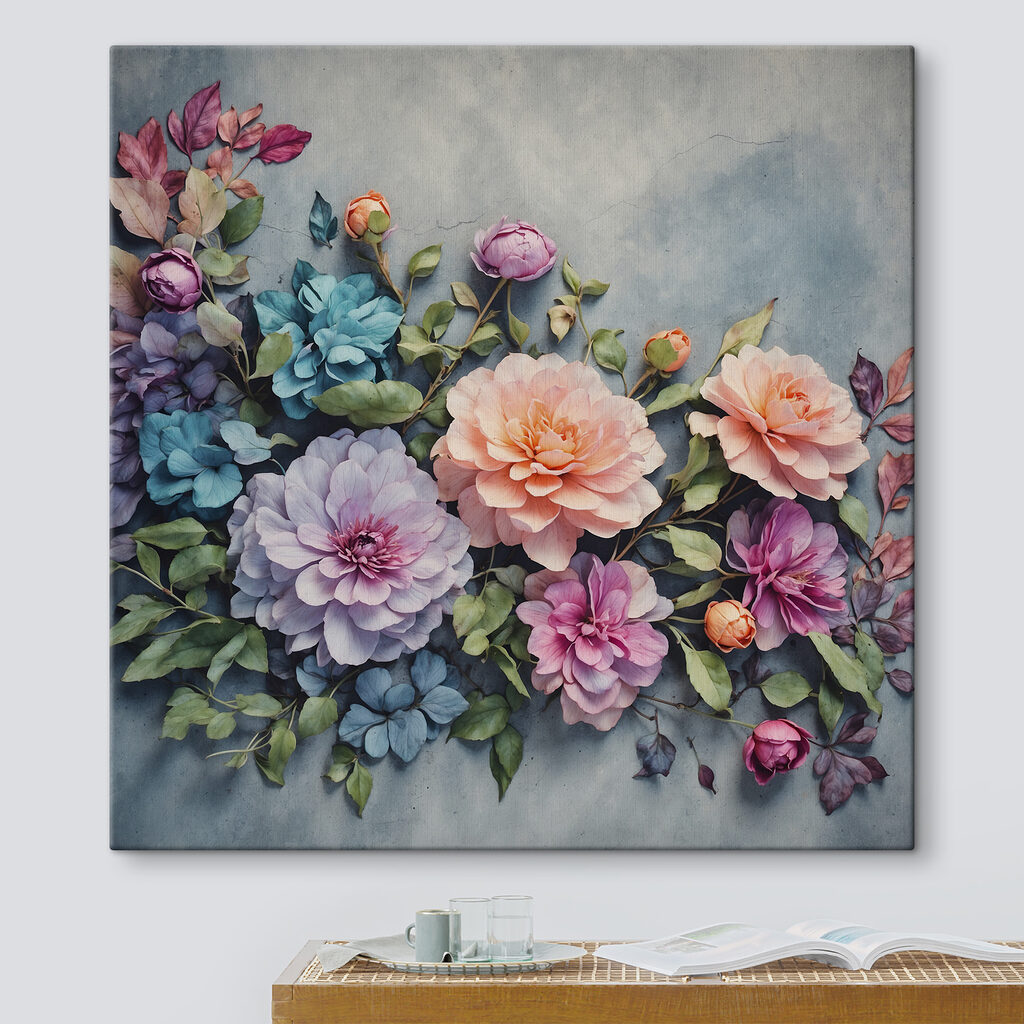 Group of colorful flowers