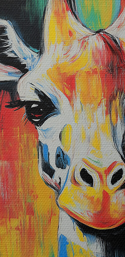 Painting of a giraffe Painting of a giraffe