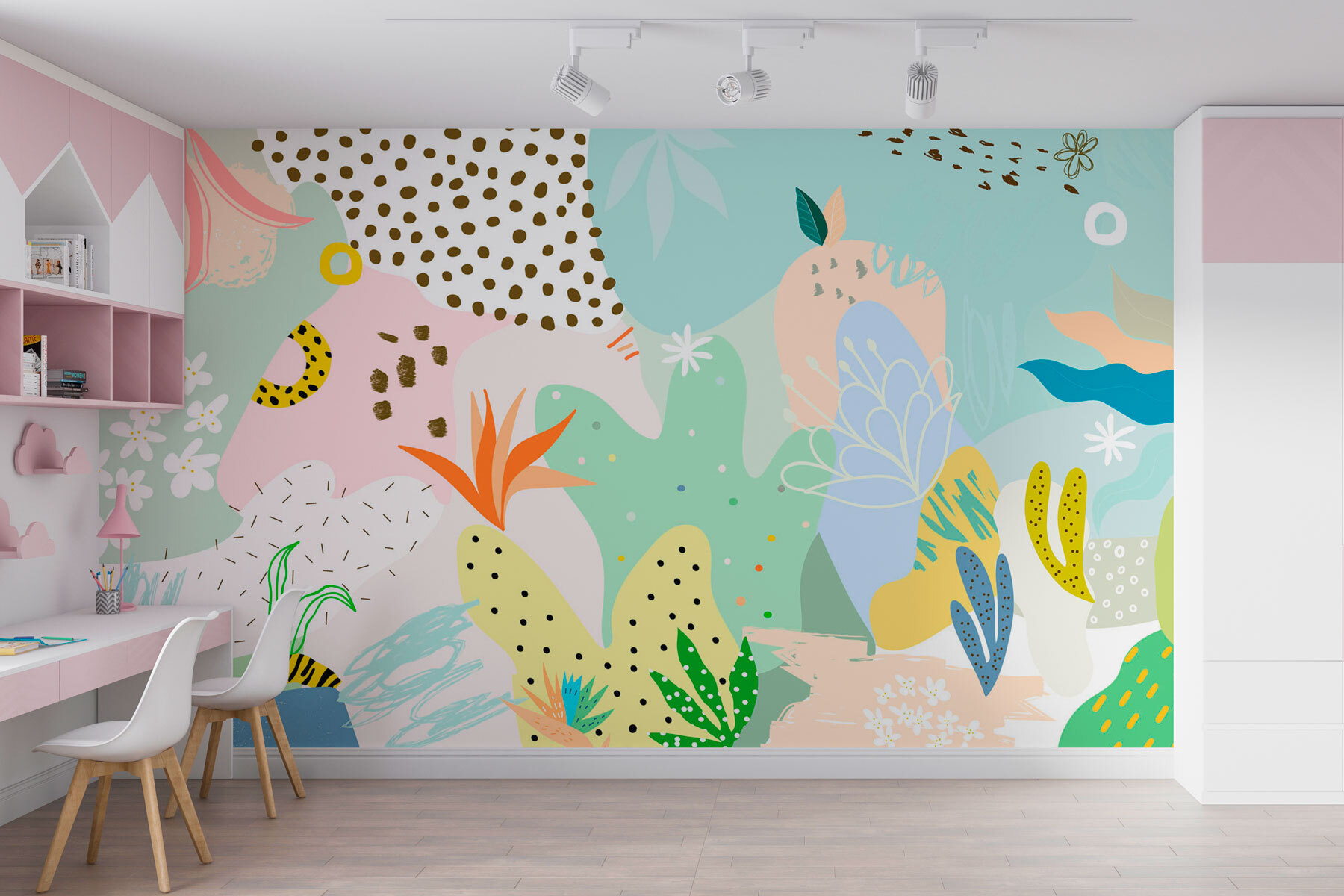 Colorful pattern with different shapes and colors Colorful pattern with different shapes and colors