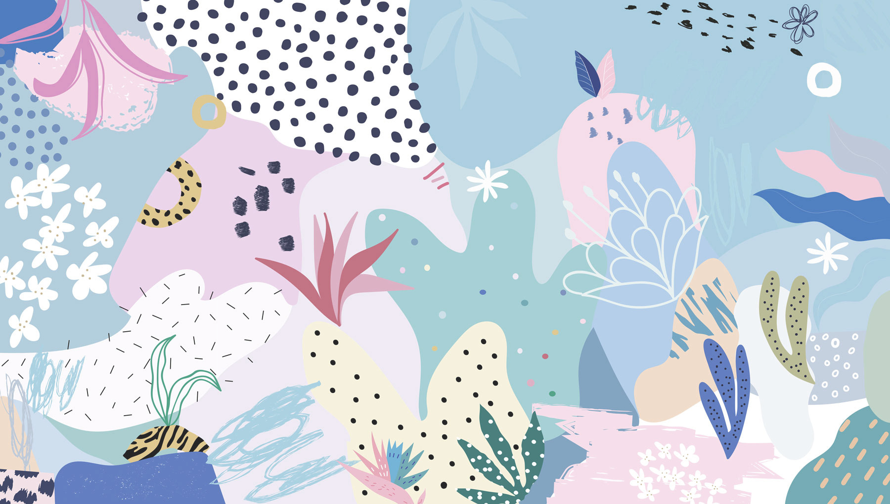 Colorful pattern with different shapes and colors