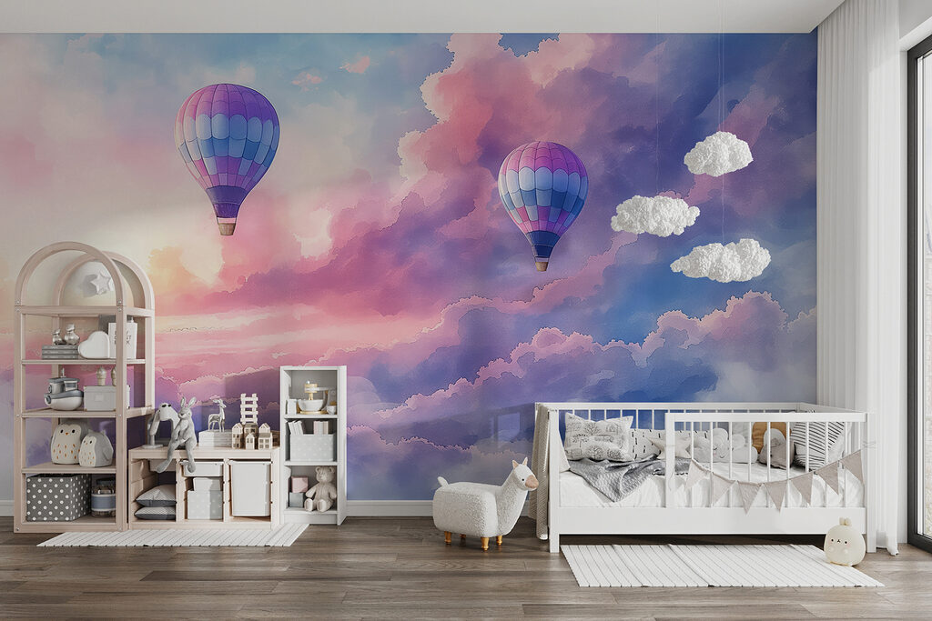 Hot air balloons in the sky