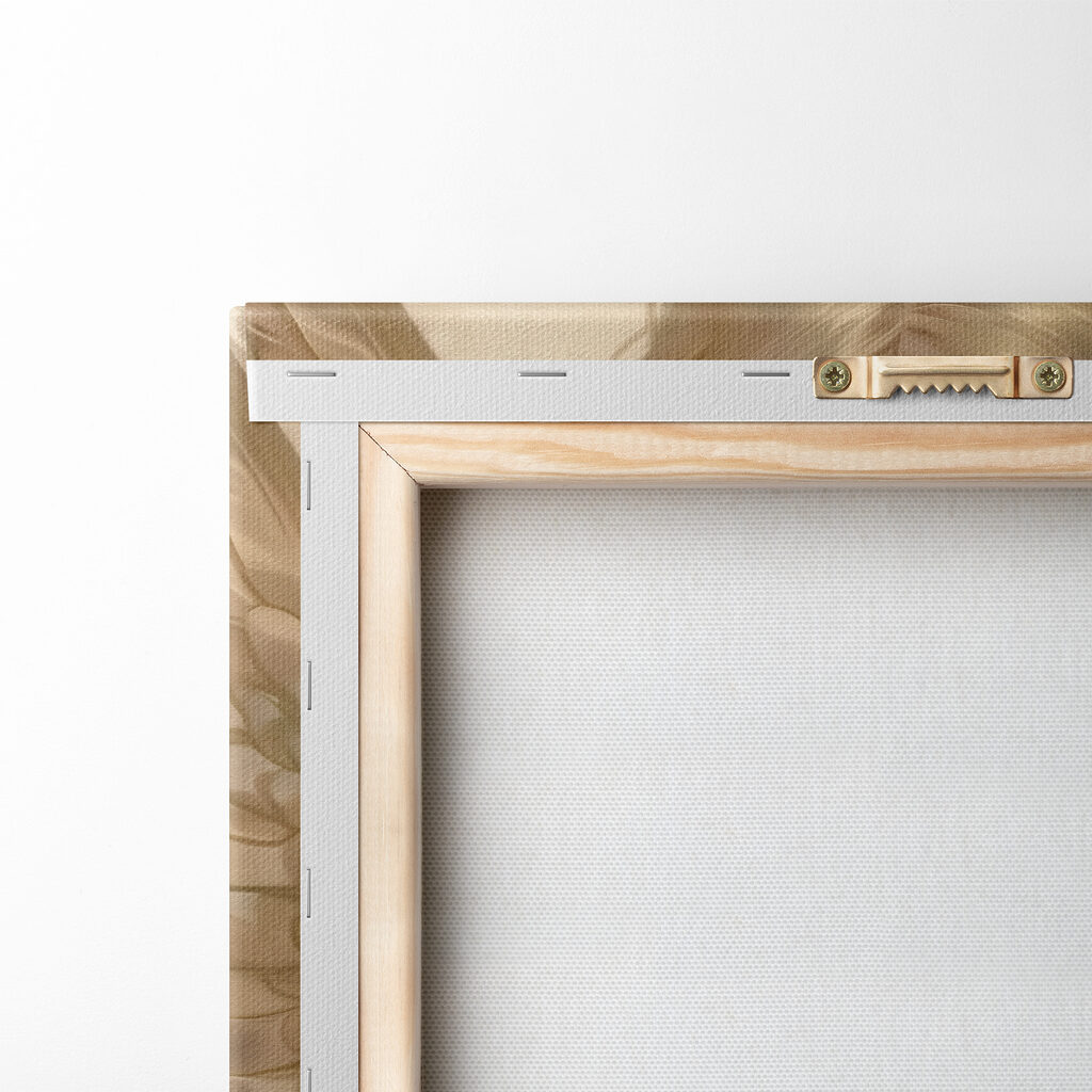 Child with blonde hair and wings praying