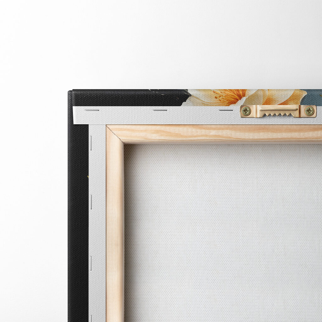 Bird on a branch with flowers