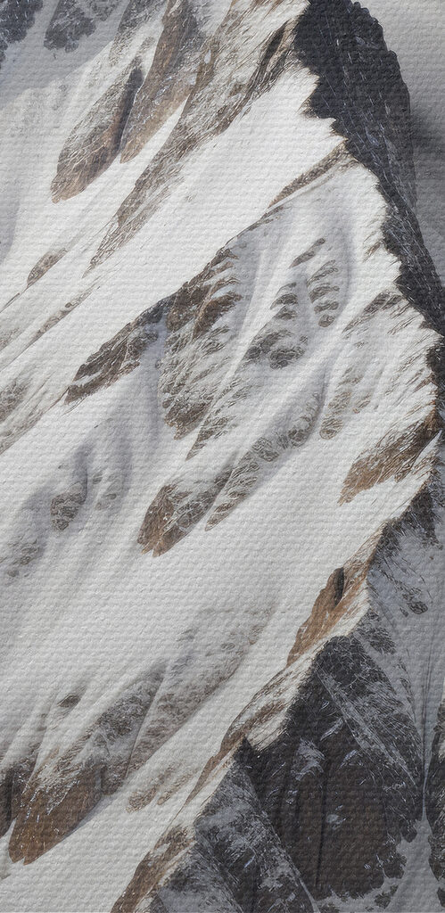 Mountain with snow and clouds Mountain with snow and clouds