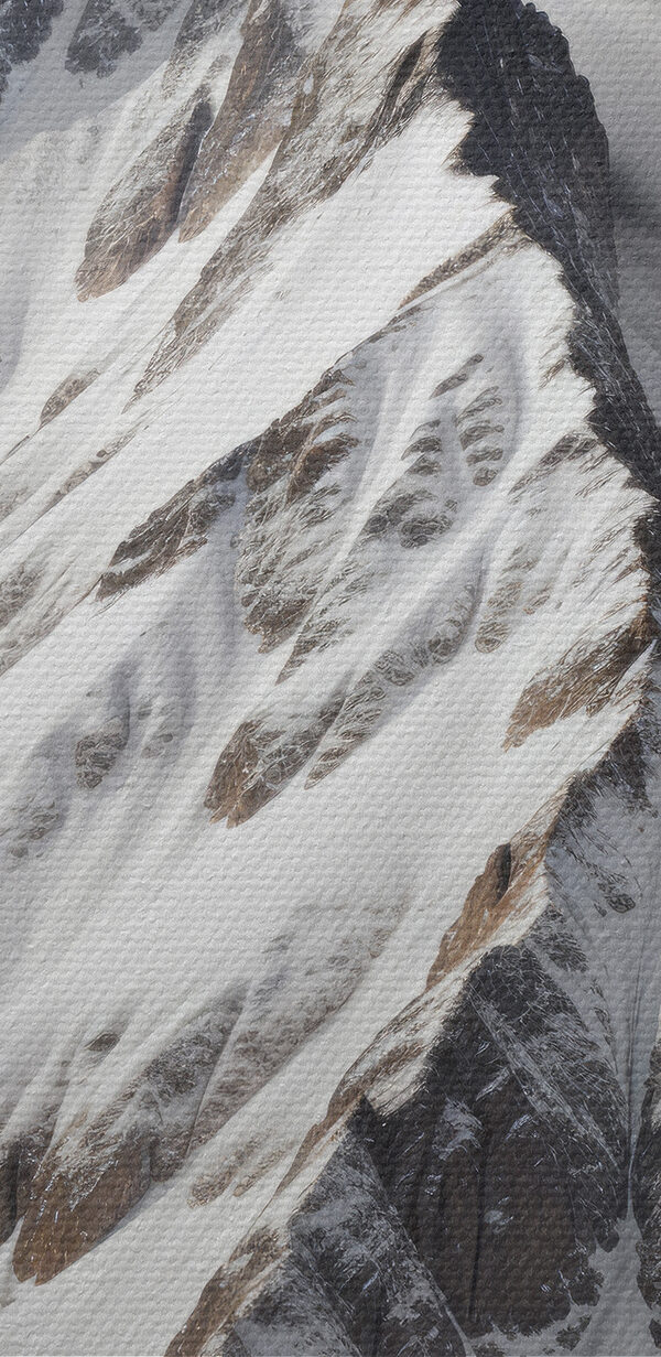 Mountain with snow and clouds Mountain with snow and clouds
