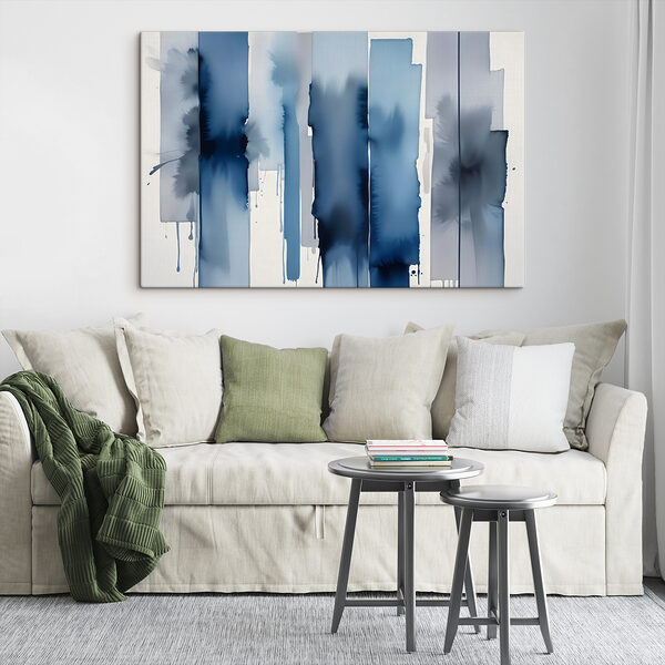 Blue and white striped background Blue and white striped background