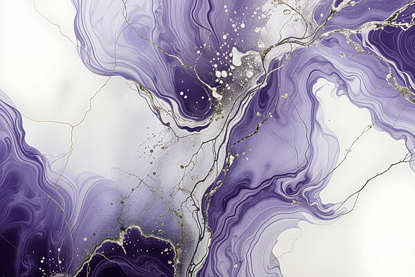 Lavender swirls with metallic veins Lavender swirls with metallic veins