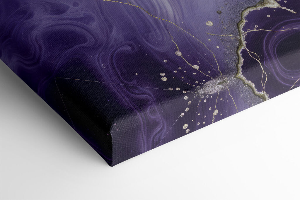 Lavender swirls with metallic veins Lavender swirls with metallic veins