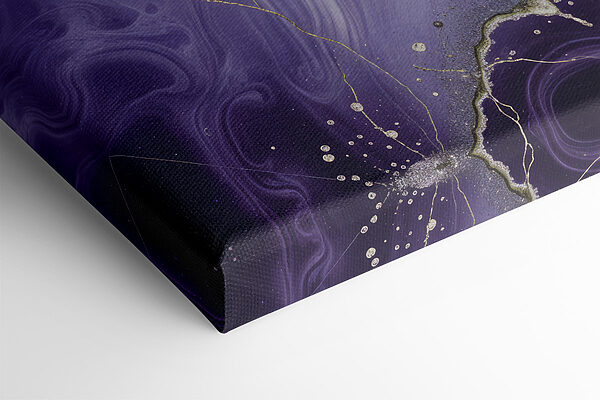 Lavender swirls with metallic veins Lavender swirls with metallic veins