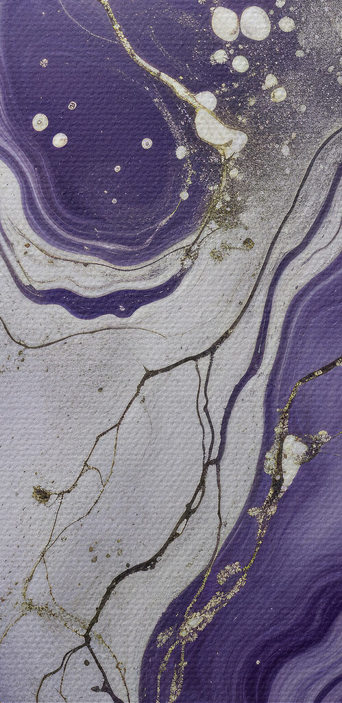 Lavender swirls with metallic veins Lavender swirls with metallic veins