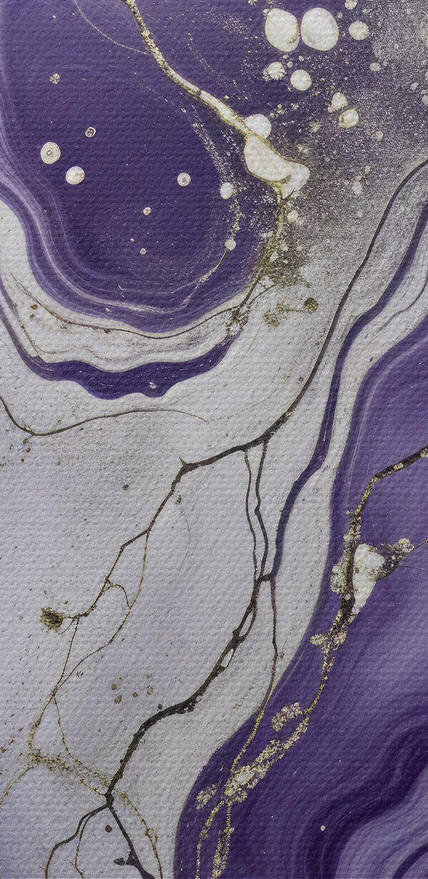 Lavender swirls with metallic veins Lavender swirls with metallic veins
