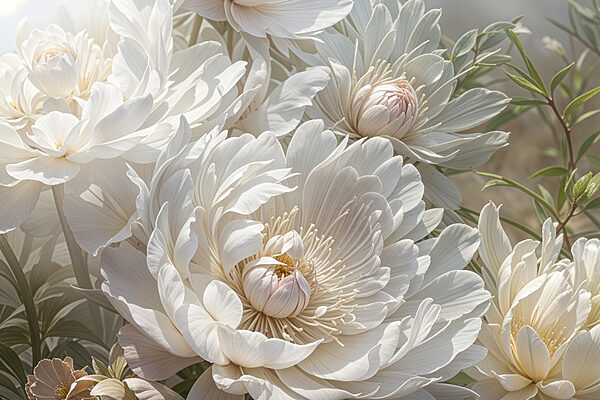 Group of white flowers