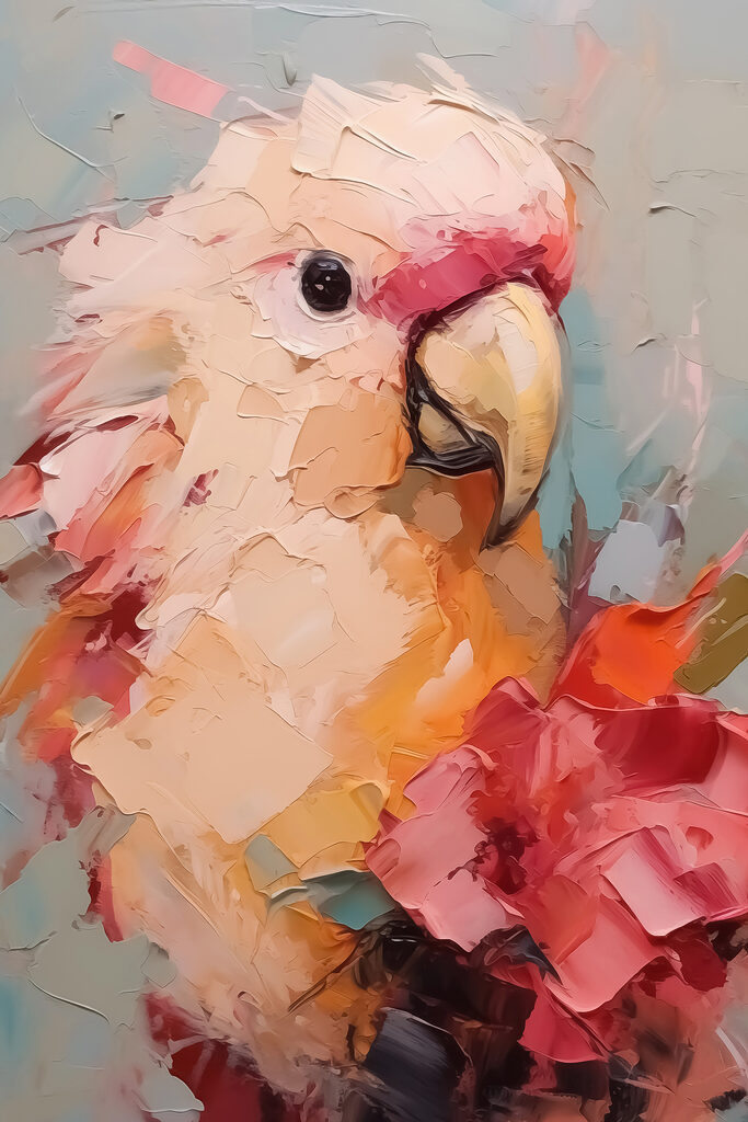 Painting of a parrot Painting of a parrot