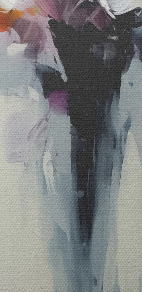 Painting of a bouquet of flowers