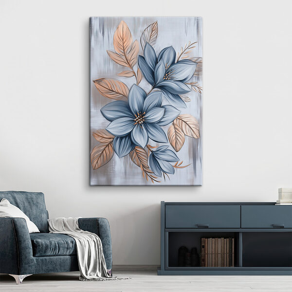 Painting of flowers and leaves Painting of flowers and leaves