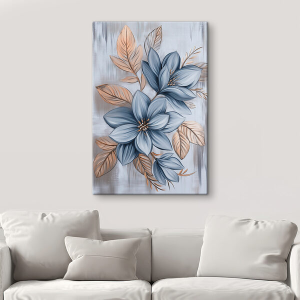 Painting of flowers and leaves Painting of flowers and leaves