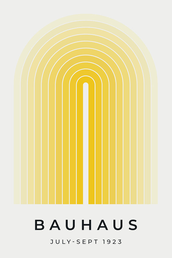 Yellow and white arch Yellow and white arch