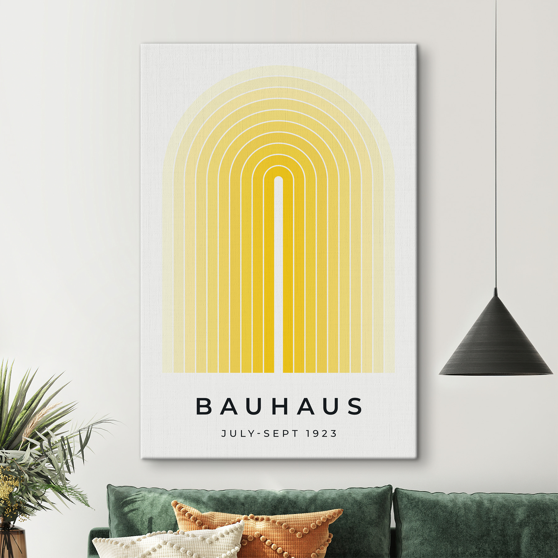 Yellow and white arch Yellow and white arch