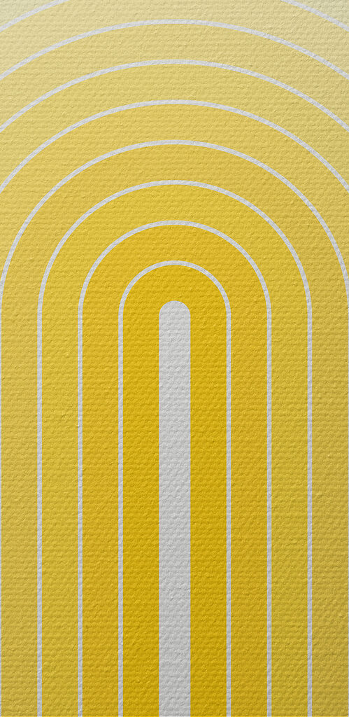 Yellow and white arch Yellow and white arch