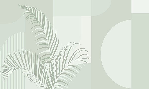 Elegant palm leaves with soft tones Elegant palm leaves with soft tones