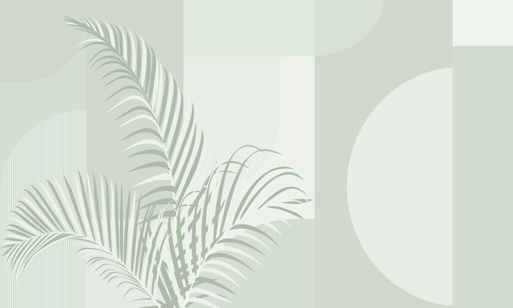 Elegant palm leaves with soft tones Elegant palm leaves with soft tones