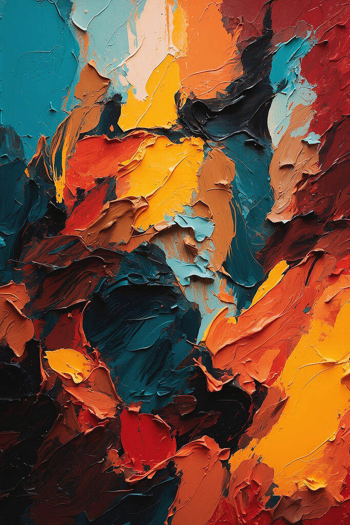 Close up of a painting Close up of a painting