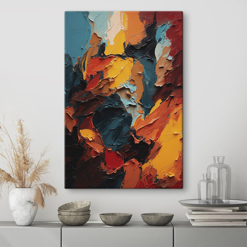 Close up of a painting Close up of a painting