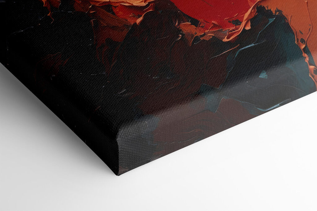 Close up of a painting Close up of a painting