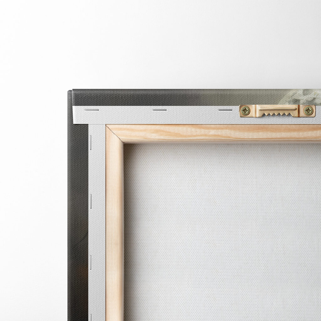 Woman in a person garment walking on a path with a full moon