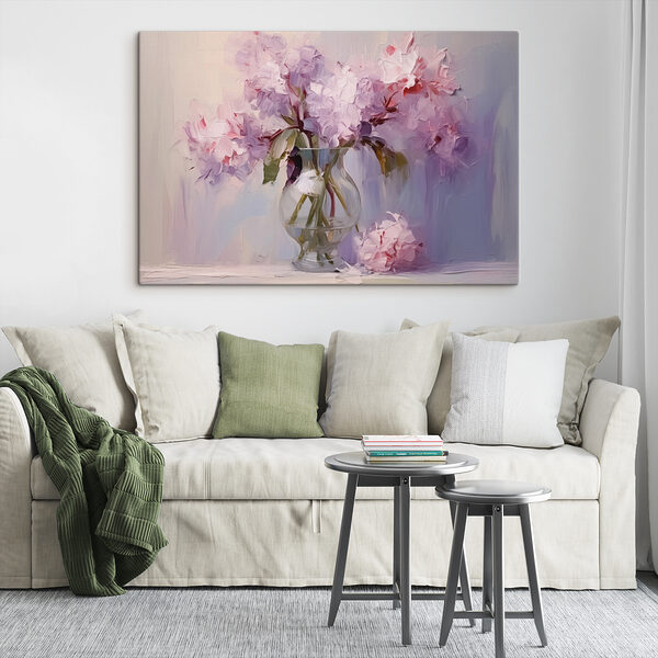 Painting of flowers in a vase Painting of flowers in a vase